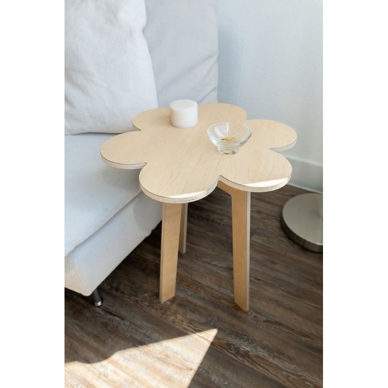 Corner Desk Meja Kopi Sudut Meja Lampu Bentuk Bunga Flower