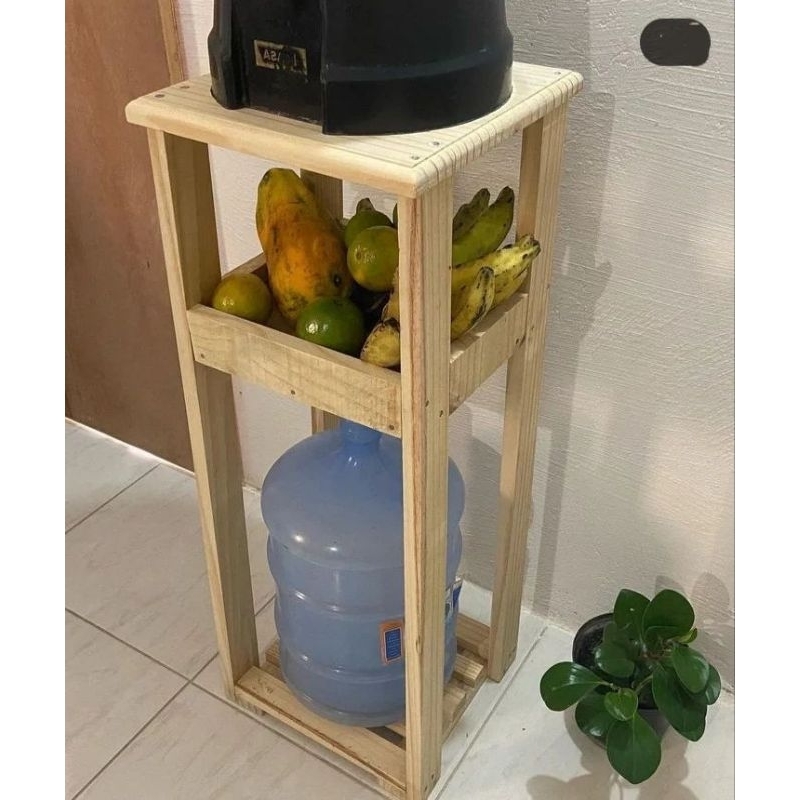 Rak Galon Susun Serbaguna Rak Dispenser Rak Buah Susun Kayu