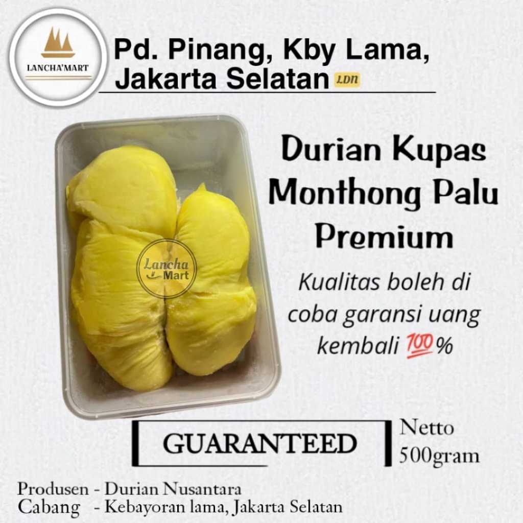 

DURIAN MONTHONG PREMIUM / DURIAN MONTONG PARIGI PREMIUM / MONTONG PALU / MONTONG BALI GRADE A+±500GR