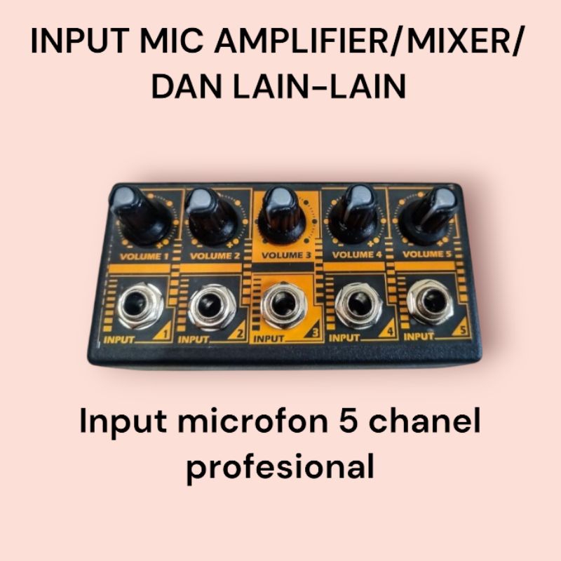 PARALLEL INPUT MIC 5 CHANEL PROFESIONAL (  K05 )
