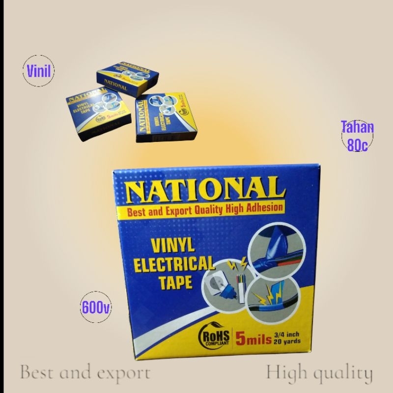 Isolasi Listrik National – PVAC Isolator Kabel Lampu