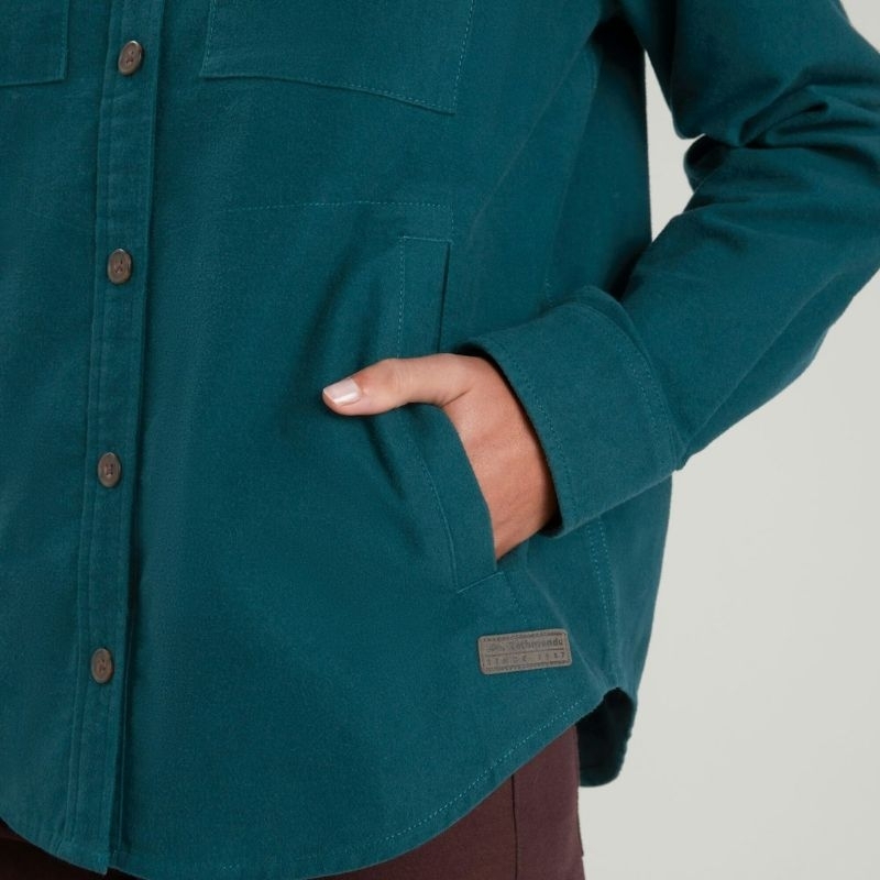 ktmandhu Women's Huntly Moleskin Long Sleeve Shirt