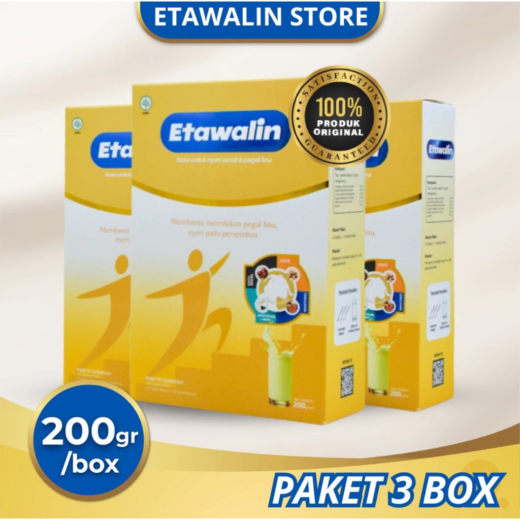 

(3 BOX) Etawalin 3 Box - Susu Kambing Etawalin Asli Original Atasi Nyeri Sendi dan Tulang