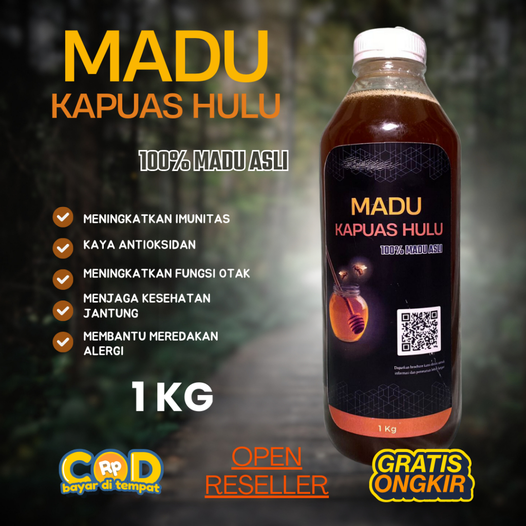 

Madu Asli Kapuas Hulu 1 kg (Madu Lalau) 100% Madu Asli dari hutan Kalimantan Barat