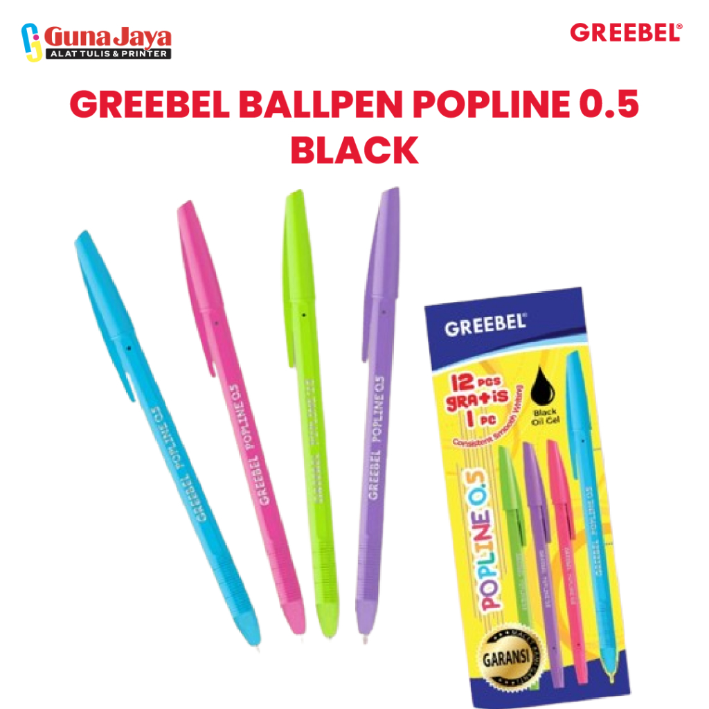 

GREEBEL BALLPEN POPLINE 0.5 BLACK