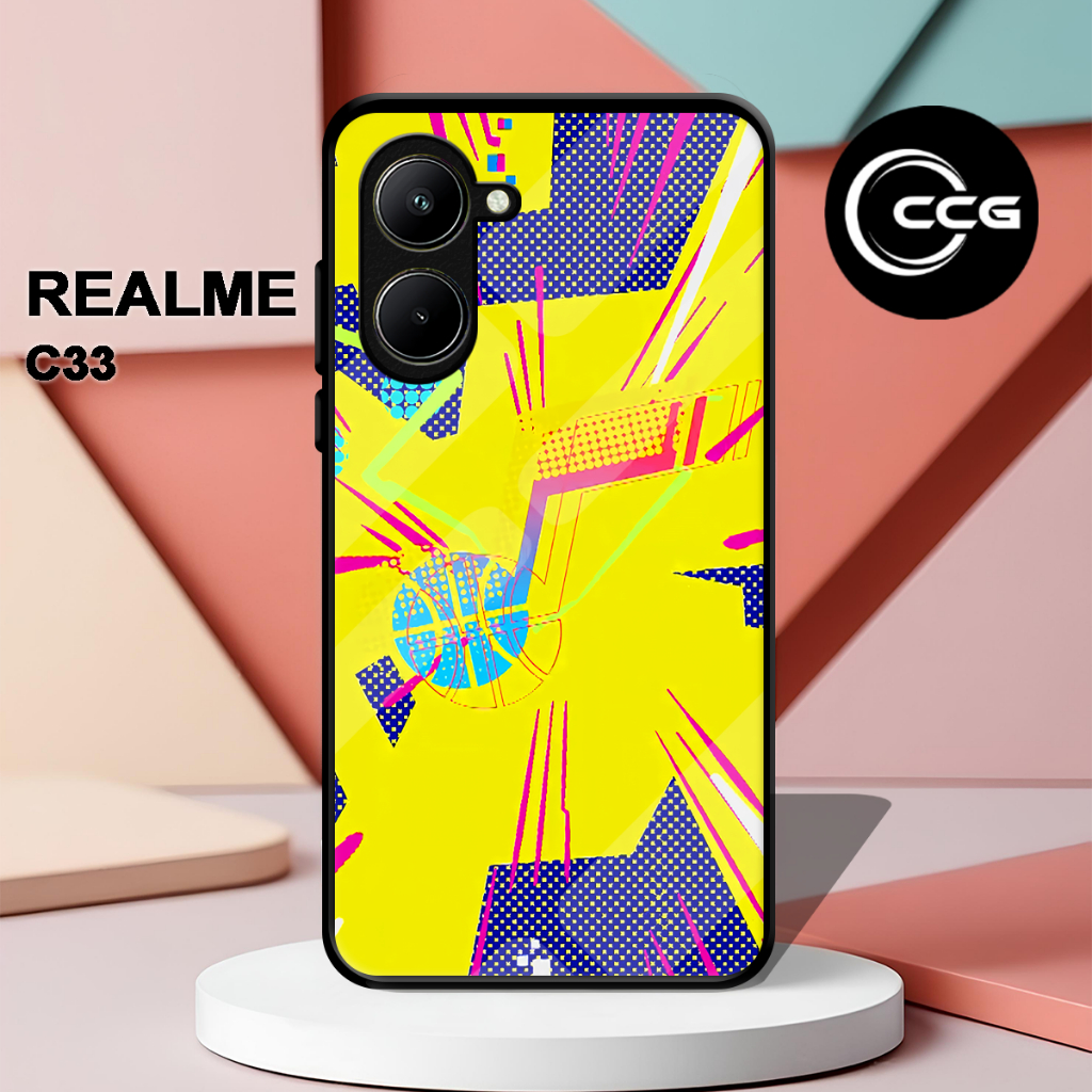 ( LV 15 ) Casing Case Sofcase Glossy Untuk hp Realme C33 l Motif Anime l Abstrak l Cute l Lucu l Kes