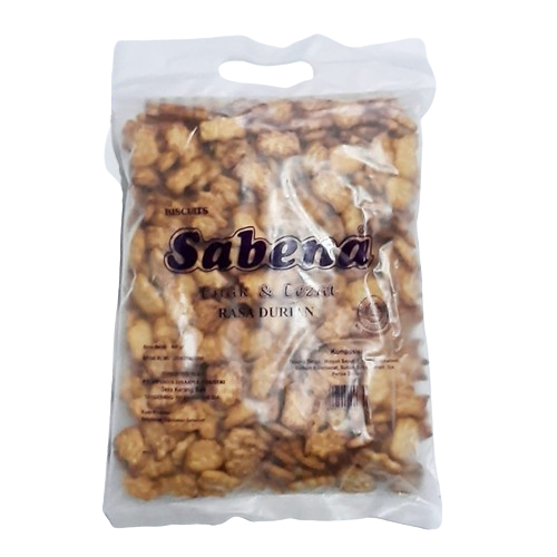 

SABENA BISKUIT STIK DURIAN PCK 400 GR 8997002920004