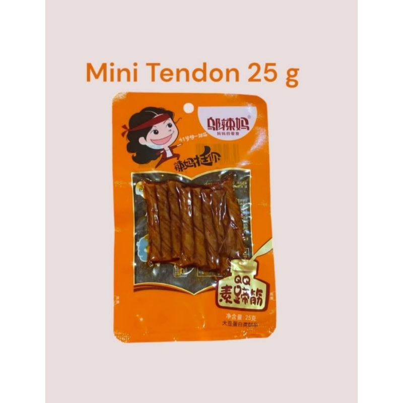 

paket 10pcs tendon mini spicy, snack viral