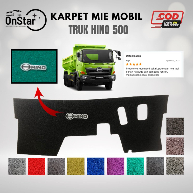 Karpet Mie Kabin Truk Hino 500 Hino Lohan Hino Ranger