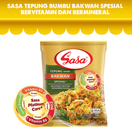 

SASA Tepung untuk Bakwan Spesial Kemasan 1 Renceng isi 10 Sachet