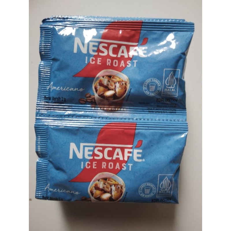 

Nescafe Kopi Instan Ice Roast Kemasan 1 Renceng isi 10 Sachet