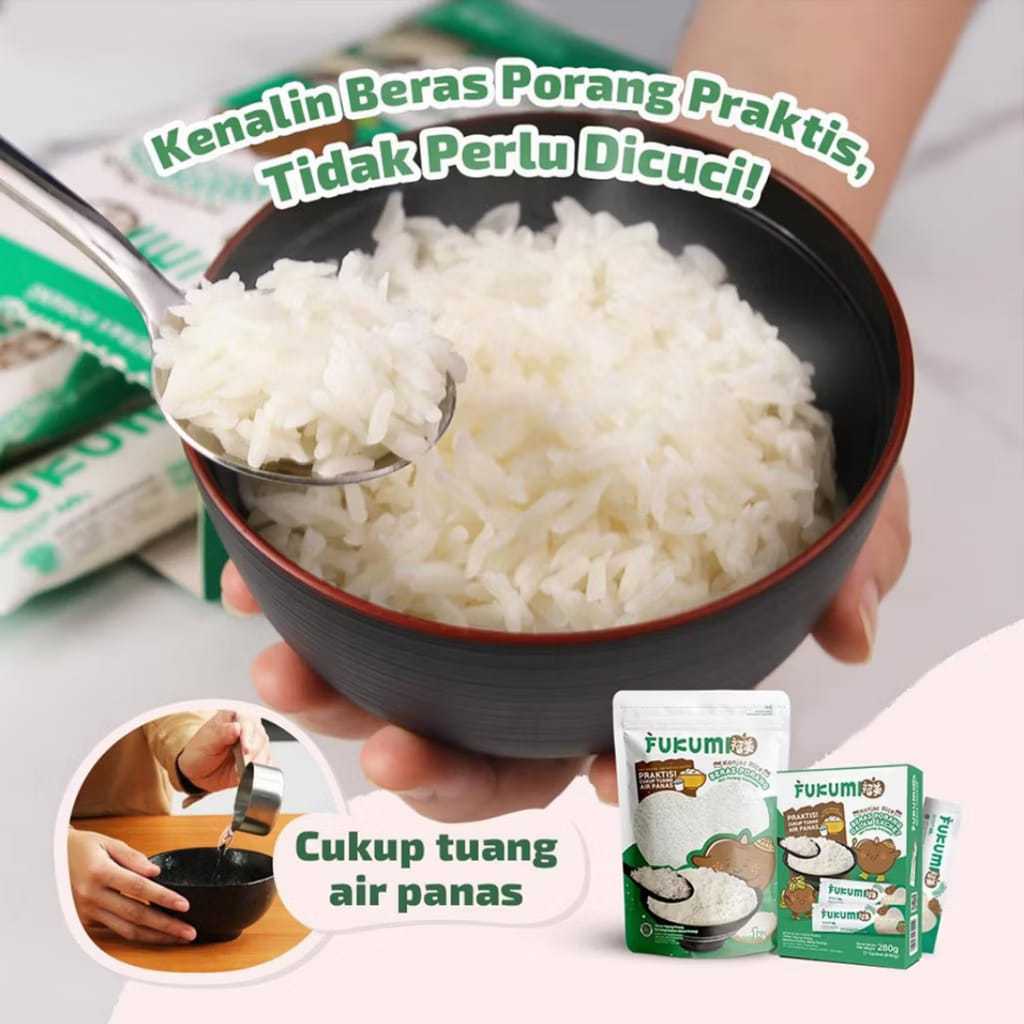 

PROMO Fukumi Beras Porang Pouch 1kg | Instan Konjac Rice - Mudah & Praktis