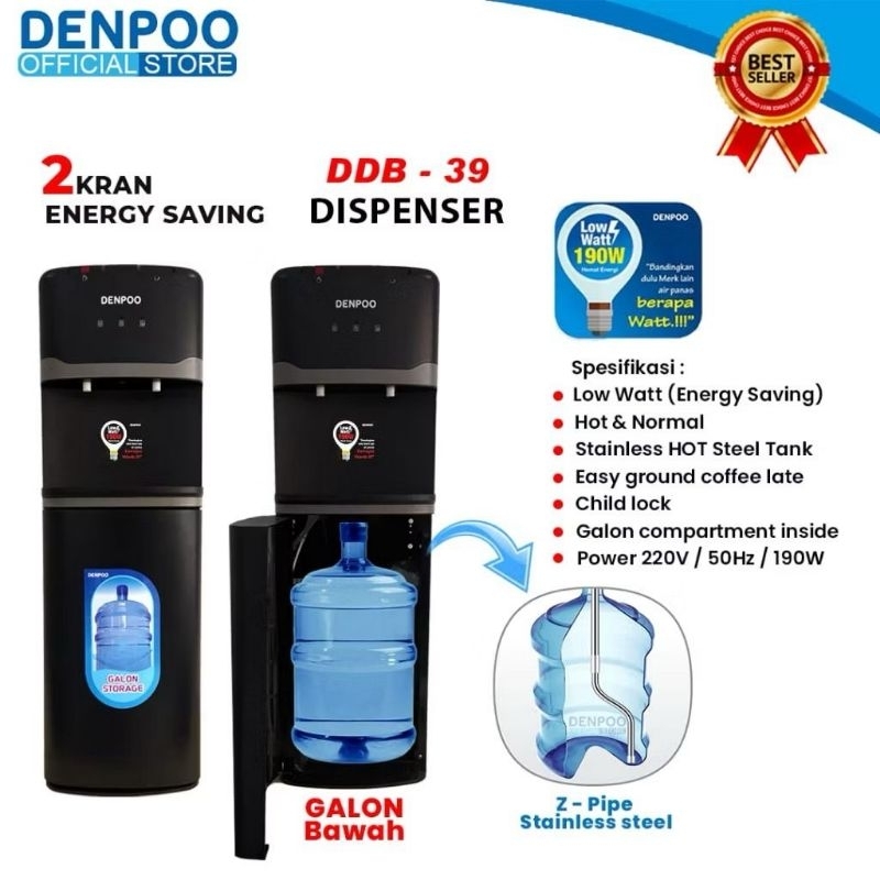Denpoo Dispenser Galon Bawah DDB 39