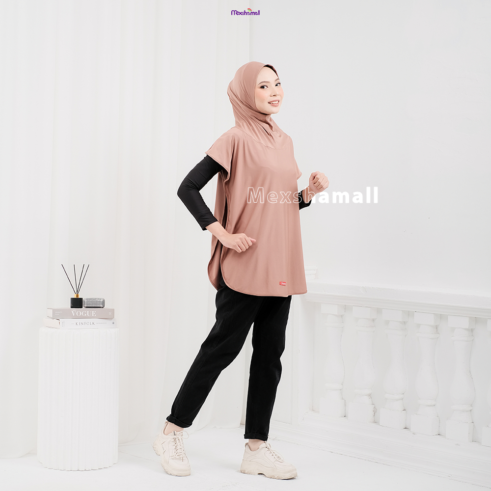 Shamira - Hijab Olahraga Rompi Instan I Amorra Jilbab Rompi Sporty Jersey Premium