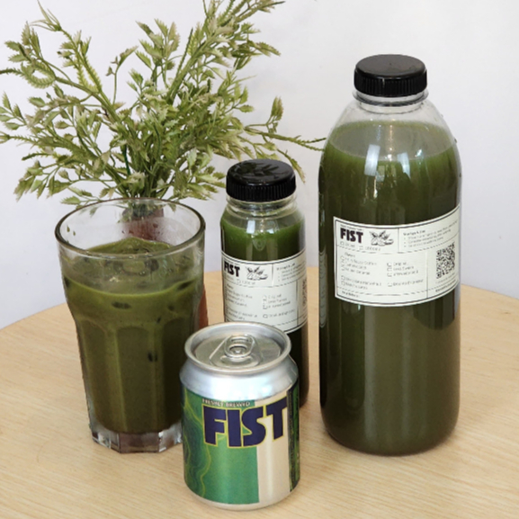 Fist Coffee -  Ice Matcha Latte - 250 Ml Kaleng, 250 Ml Kaleng dan 1000 Ml Botol - The Real Matcha L