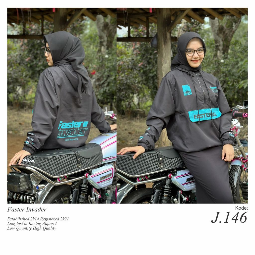 Jaket Anorak Printing Faster Invader J 146 (Tosca)