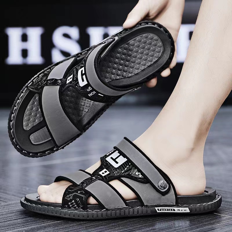 Sandal Pria Gunung Kekinian Sepatu Casual Kulit Kece untuk Laki-Laki Dewasa Tampil keren dengan send