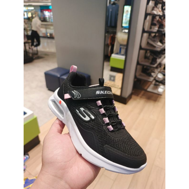 SKECHERS KIDS BLACK/PINK MICROSPEC MAX 100% ORIGINAL (303540LL)