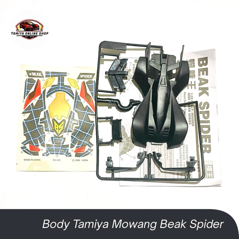 Rep Tamiya Body Tamiya Beak Spider Super 1 Chassis S1 Mini 4WD Mowang