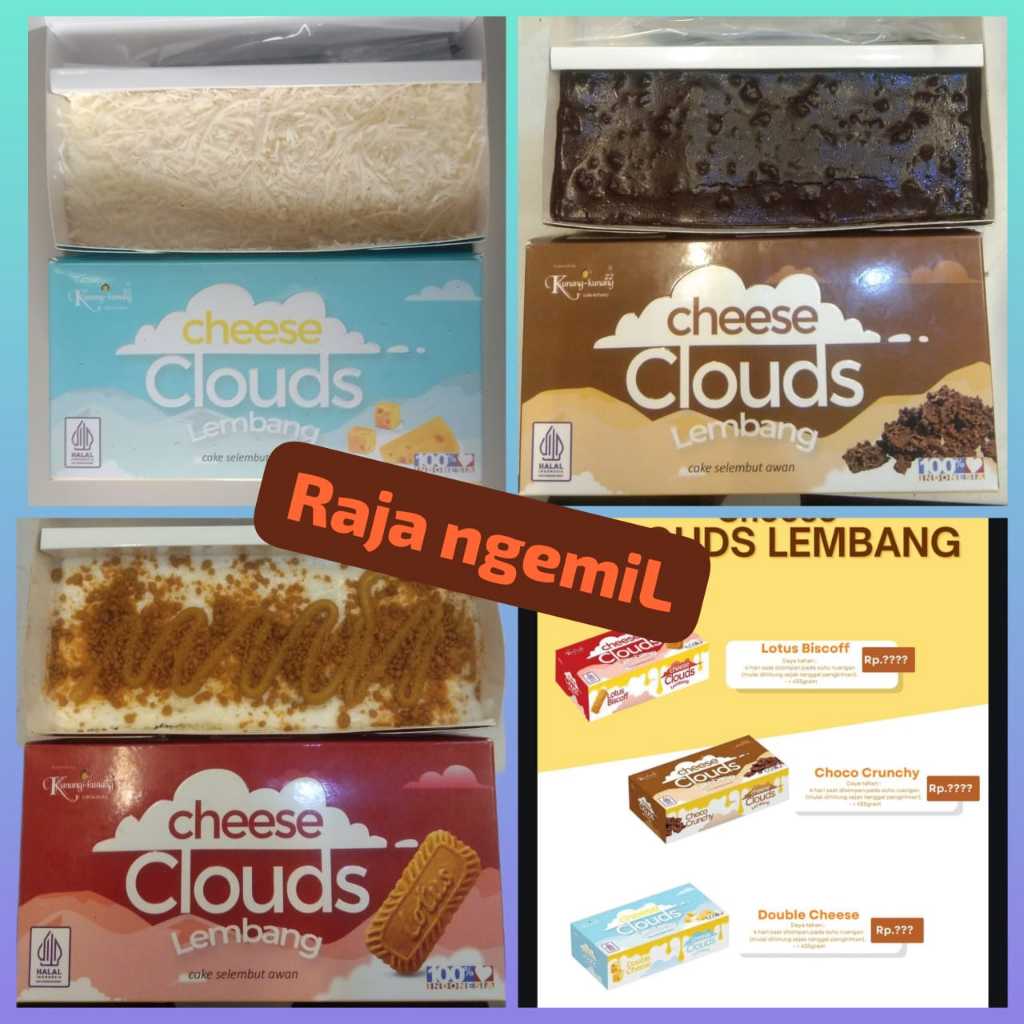 

Cheese Clouds Lembang termurah dan ter enak oleh-oleh khas Bandung