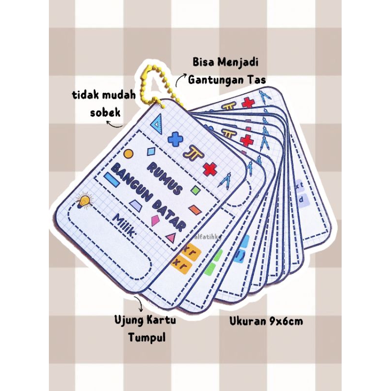 FLASHCARD RUMUS BANGUN DATAR