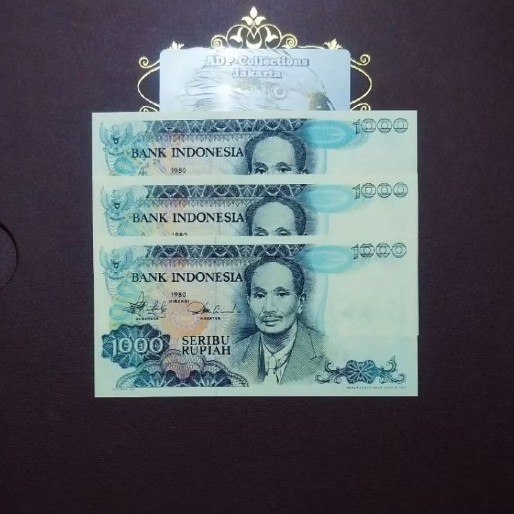 Uang kuno 1000 rupiah sutomo 1980