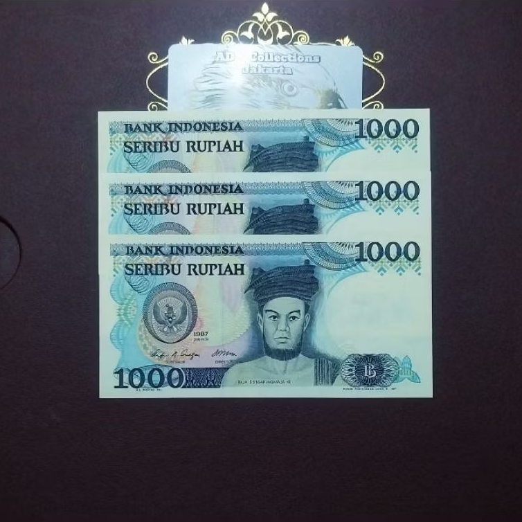 Uang kuno 1000 rupiah sisingamangaraja 1987