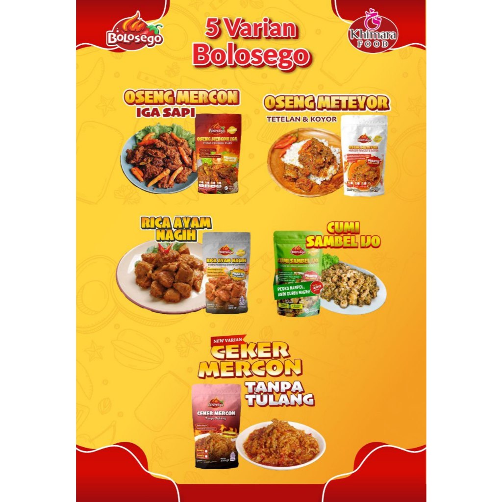 

(OPEN PO) 5 VARIAN BOLOSEGO