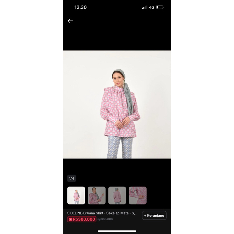 Preloved Sideline Eriliana Shirt - Sekejap Mata