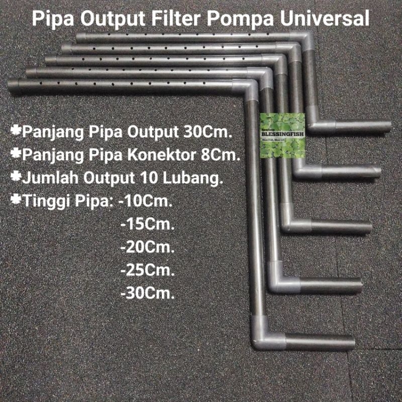Pipa Output Filter Pompa Universal Panjang 30Cm Pipa Lubang Filter Aquarium Kolam Pipa Output Lubang