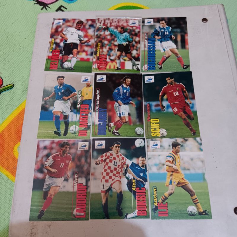 kartu bola panini world cup 98 stars