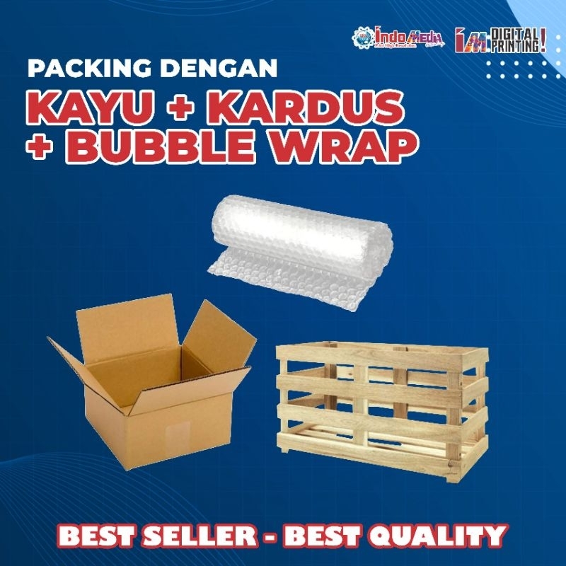 

PACKING BUBLE WARP / PACKING KAYU BUBLE WARP DAN DUS / EKSTRA AMAN
