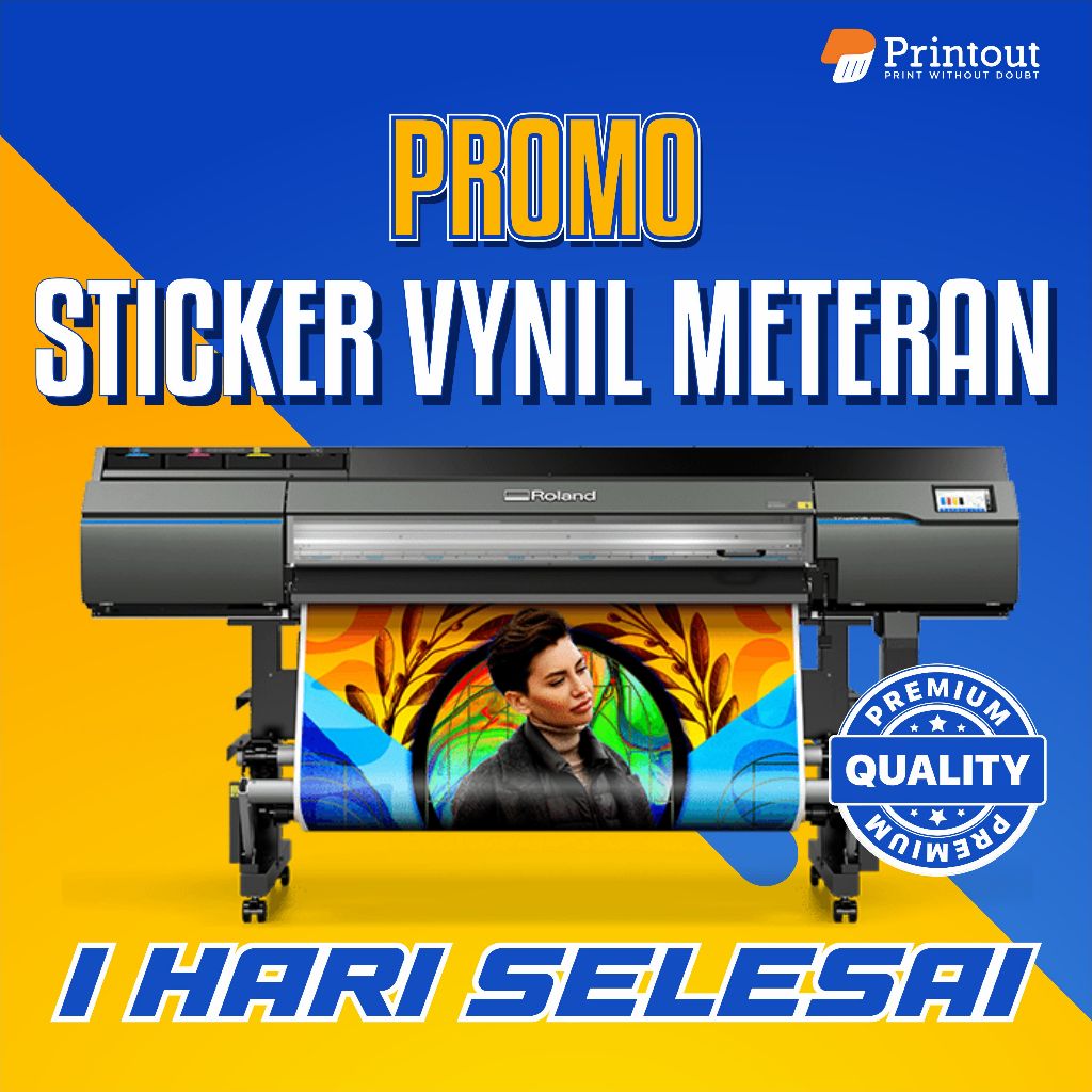 CETAK STIKER VINYL METERAN / PRINT STIKER VINYL METERAN / STIKER VINYL CUSTOM METERAN MURAH