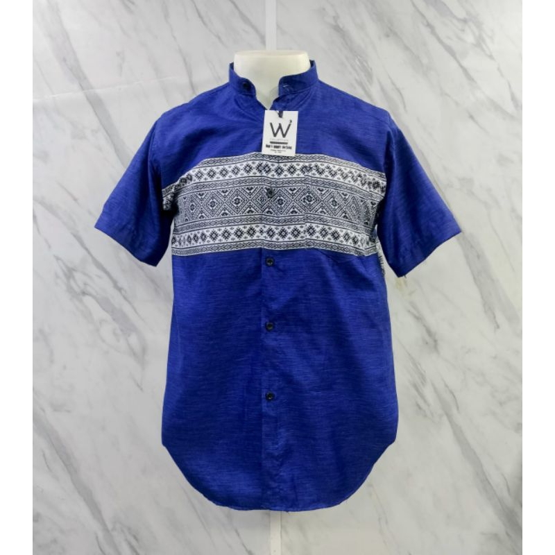 kemko lengan pendek N 54 kemeja Koko terkini katun civity