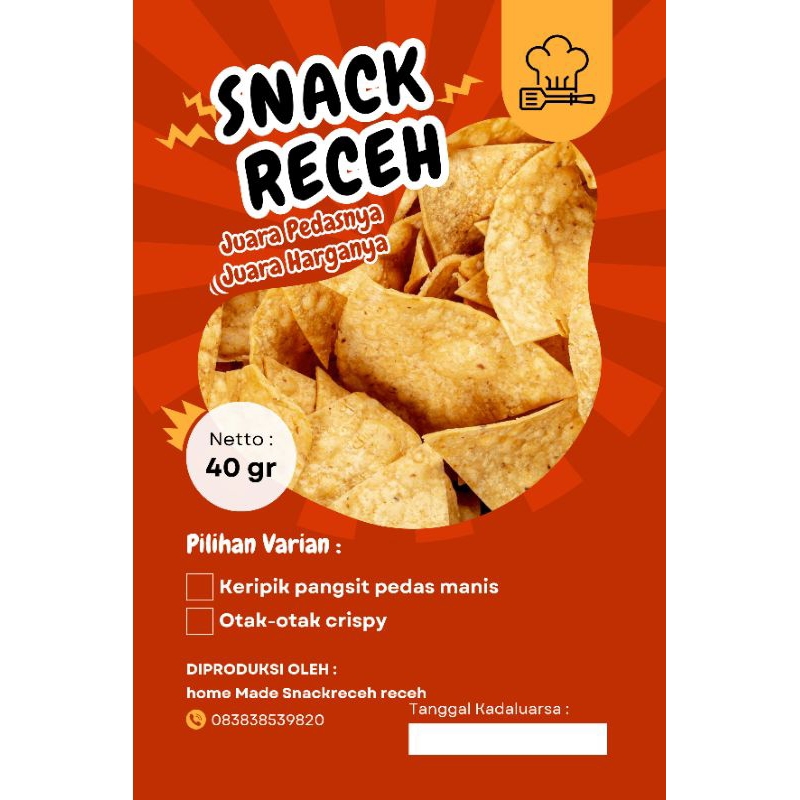 

keripik pangsit 40gr(pedes,manis, gurih, renyah)