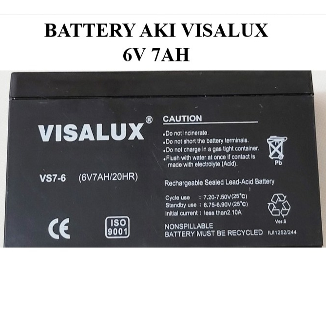 [KHUSUS SULTENG] Aki Kering UPS 6V 7Ah / Baterai Aki Kering Rechargeable 6V 7Ah / Aki 6 Volt 7A
