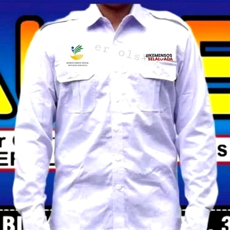 ready stok full bordir kemeja kemensos baju kemensos seragam kemensos  Pdh kemensos Pdl kemensos kem