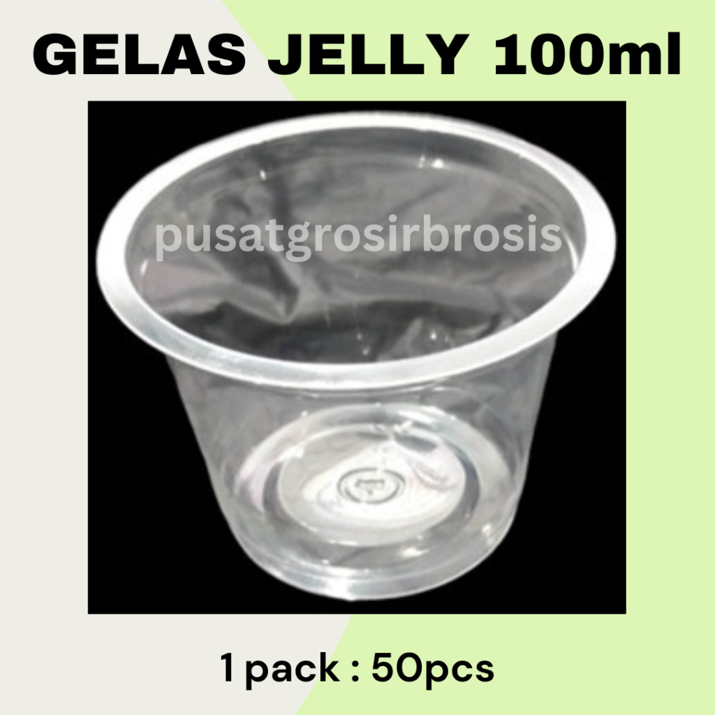 Gelas Plastik Cup puding jelly 100ml | Cup Saos / jelly / puding murah ekonomis