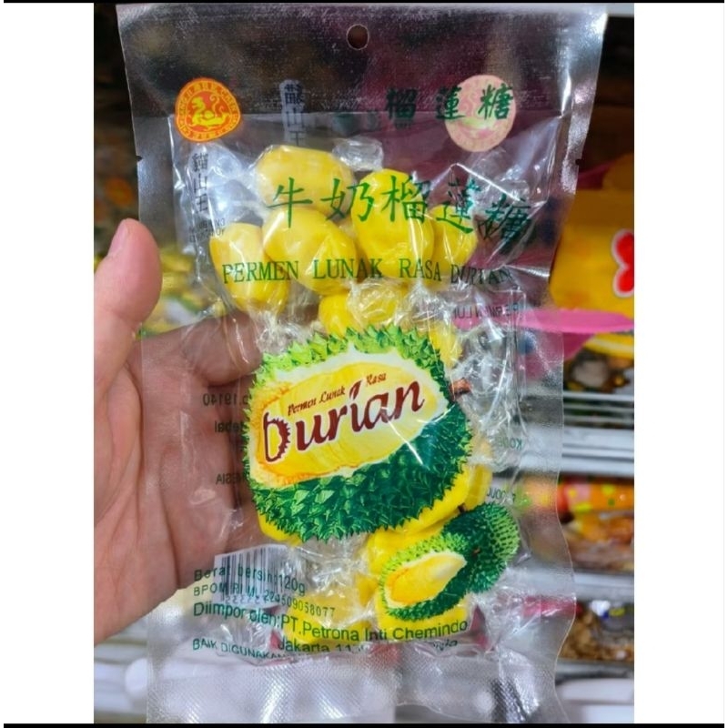 

HALAL ! CLJ Permen Lunak Rasa Durian - 120 gr