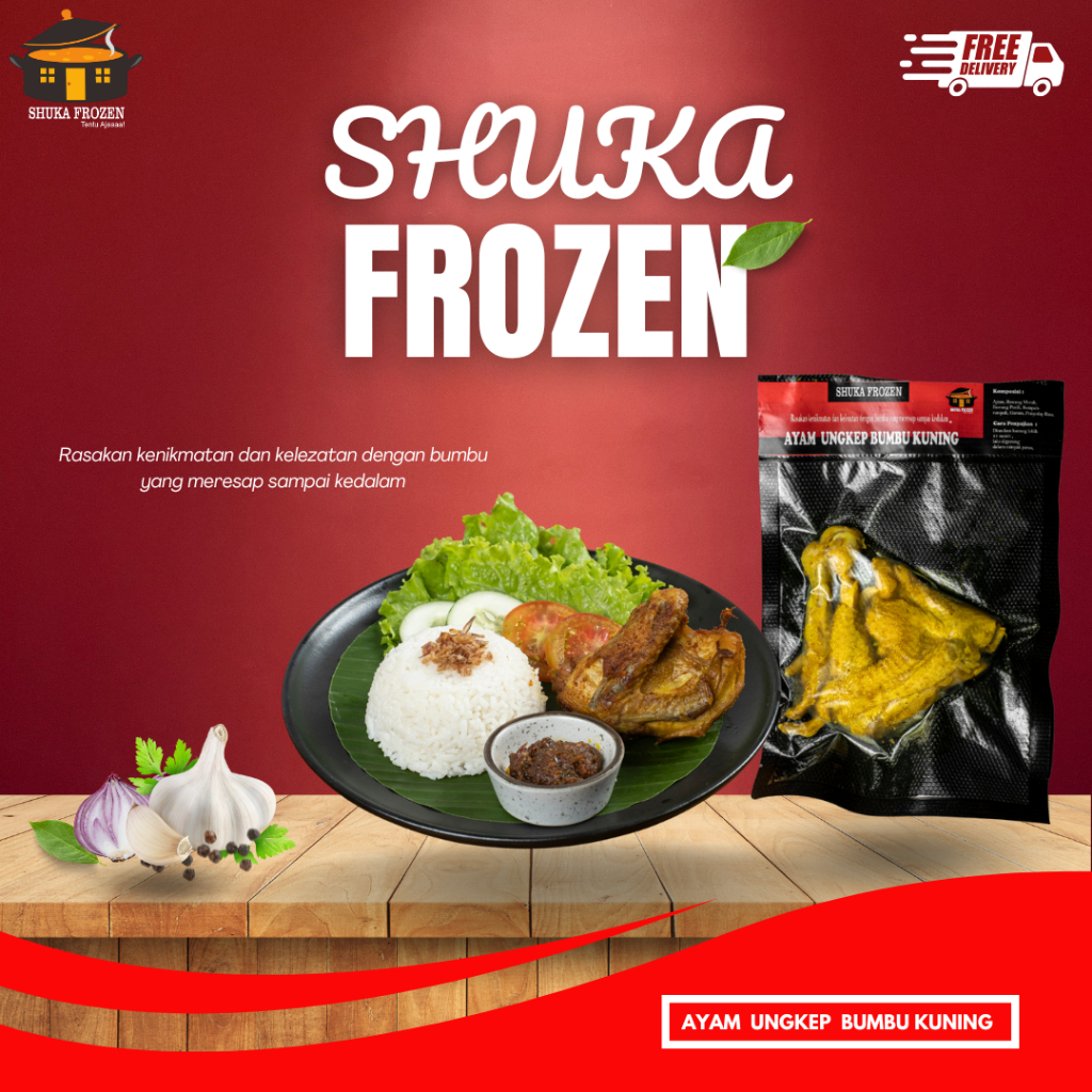 

AYAM UNGKEP BUMBU KUNING / AYAM GORENG / PAHA / AYAM / SHUKA FROZEN