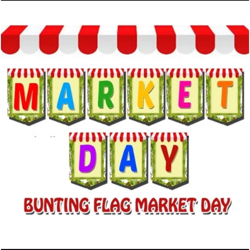 BUNTING FLAG MARKET DAY