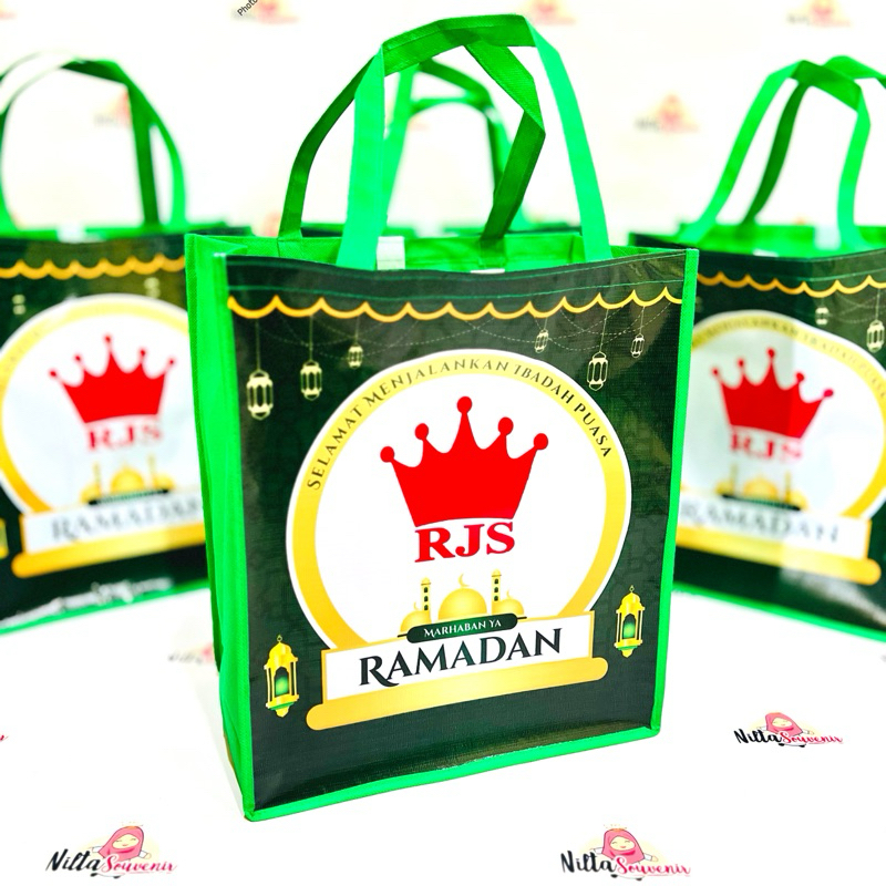 

Tas Hampers Lebaran Goodiebag Parcel Ramadhan Hari Raya Idul fitri Masuk Kaleng Wafer Sembako Custom Gambar Logo