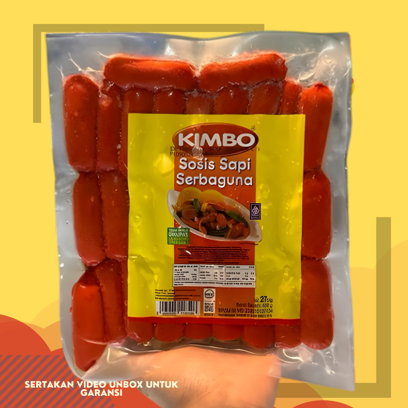 

Kimbo Sosis Kimbo Daging Sapi Merah Serbaguna Cocktail Promo Murah Termurah Halal Terlaris 450 gr 45gr