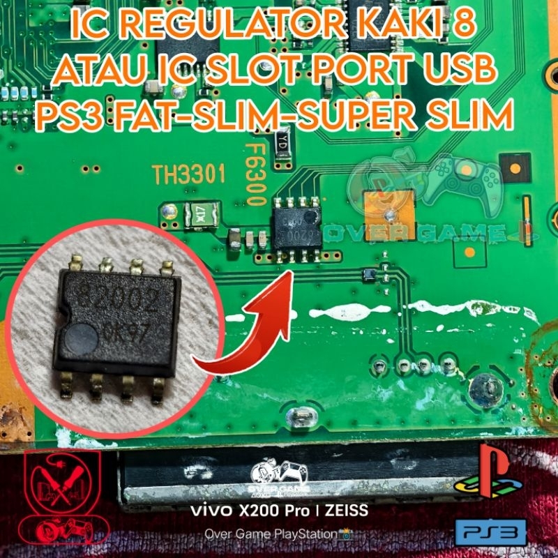 IC SLOT PORT USB /IC REGULATOR PS3 FAT-SLIM-SUPER SLIM