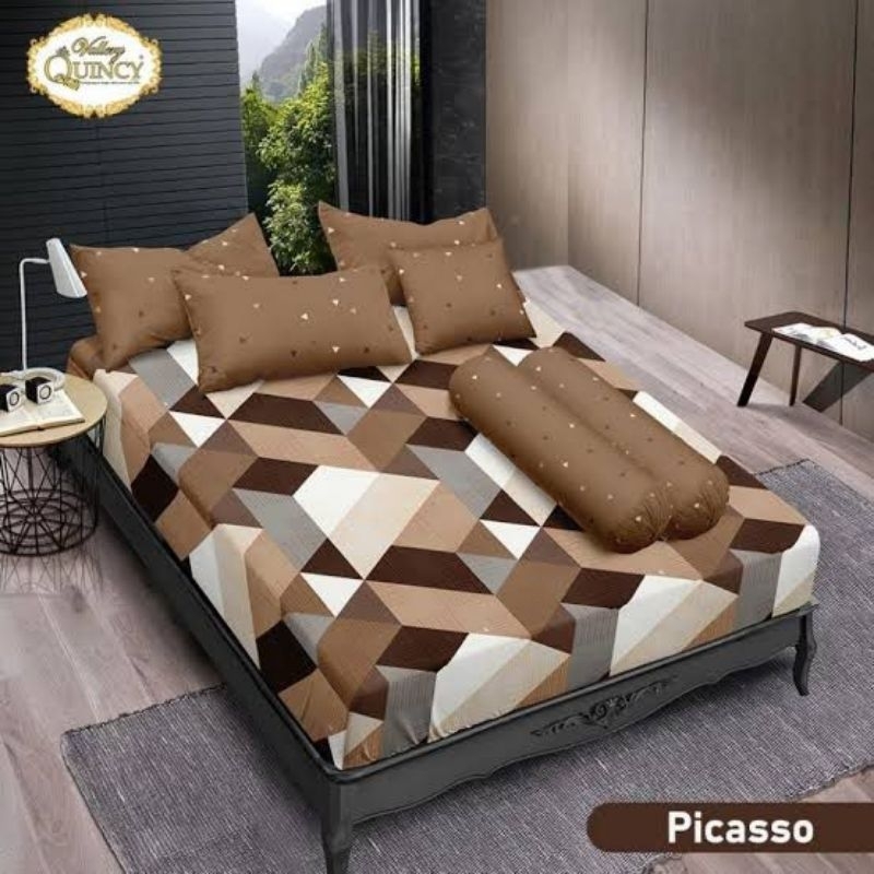 Sprei kasur Single Bonita 120 x 200 , Sprei kasur Vallery Quincy King 180 x 200, Sarung bantal Big, 