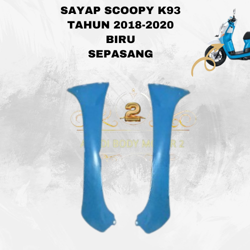 SAYAP KAP TAMENG SAMPING TEBENG COVER DEPAN BAWAH SCOOPY FI ESP NEW K93 Scoopy donat 2017 2018 2019 