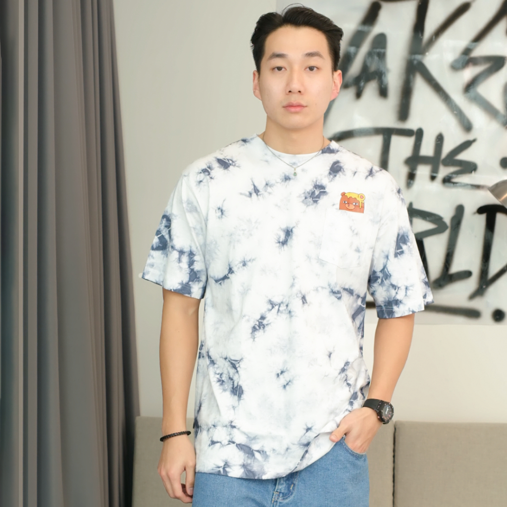 Guten Inc - Kaos Tiedye Pria Seek Blue Tiedye Tshirt Guten