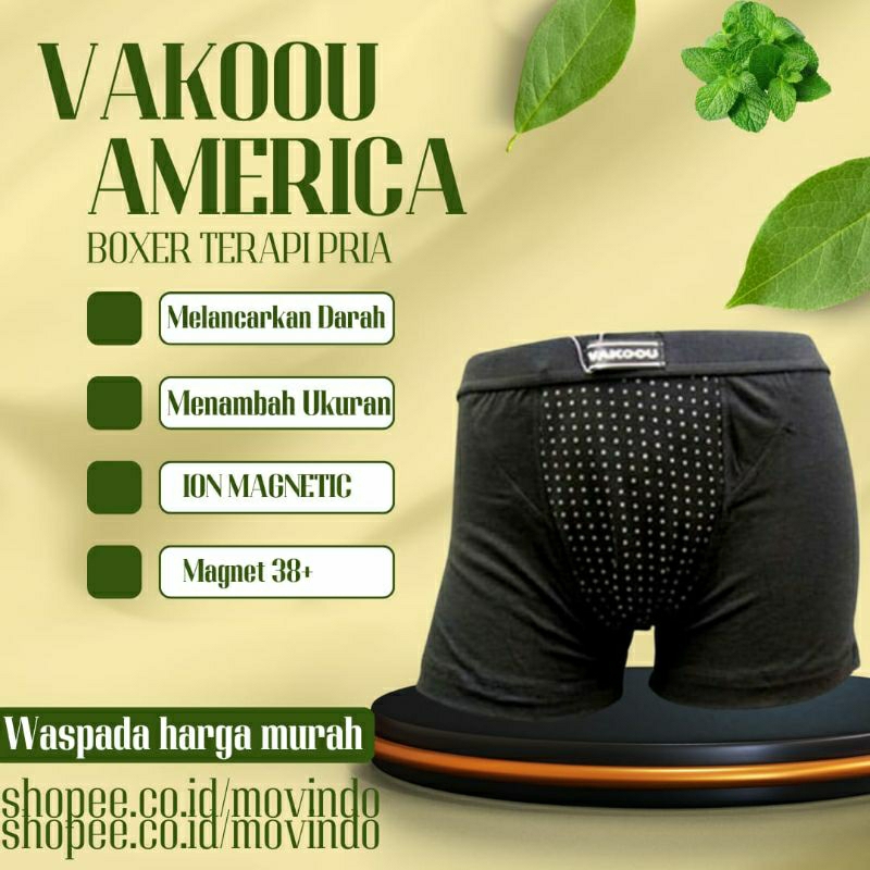 VAKOOU ORIGINAL CELANA DALAM KESEHATAN PRIA TERAPI ASLI MAGNETIC