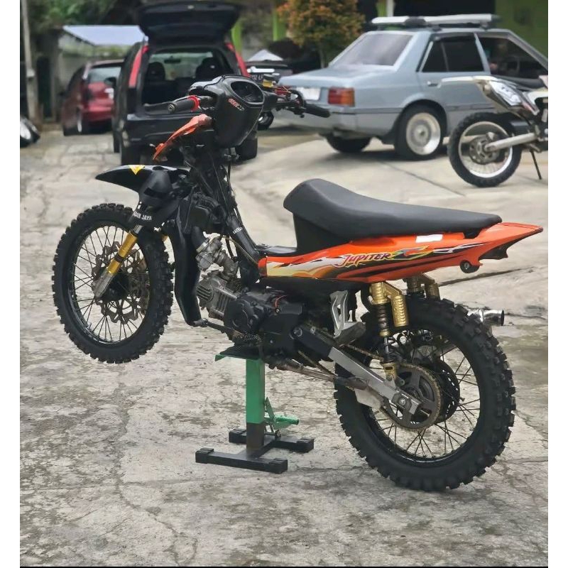 Striping Jupiter Z 2005 Orange hitam Sticker Lis standard Ori Yamaha Jupiter Z 2005 Orange