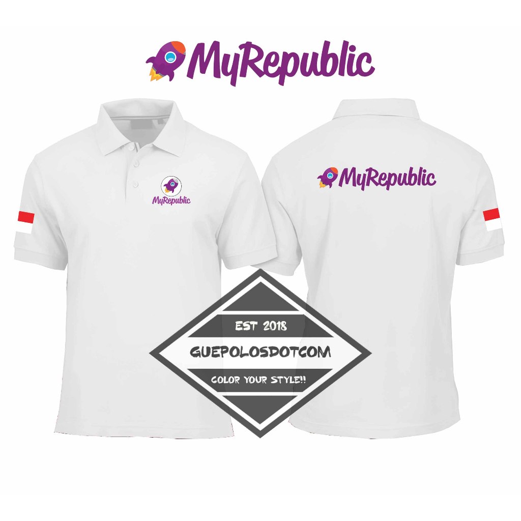 POLOSHIRT MYREPUBLIC - Baju Berkerah MyRepublic - POLO KERAH MyREPUBLIC  - POLO MyRepublic KEREN - G